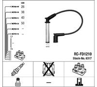 Juego de cables de encendido NGK 6317