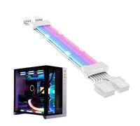 Cables De Extensión De Potencia RGB - Kit De Cable ARGB ATX Con Función De Sincronización | Conjunto De Cable De PSU Para Compilaciones De PC Personalizadas, Computadoras Para Juegos, Modificaciones E