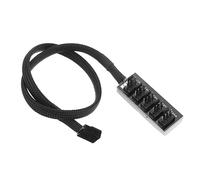 Cables de extensión para concentrador de ventiladores PWM de CPU de 5 pines par de cables para placa base cableado de ventilador