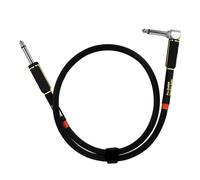 Cables de guitarra Cable de instrumento Sonido silencioso Ángulos rectos a rectos 6, 35 mm 1/4 de pulgada a 1/4 de pulgada Amperios Cables de amperios
