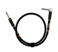 Cables de guitarra Cable de instrumento Sonido silencioso Ángulos rectos a rectos 6, 35 mm 1/4 de pulgada a 1/4 de pulgada Amperios Cables de amperios