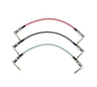 Cables de guitarra negros para pedales de efecto de guitarra de bajo ruido y buen efecto de guitarra