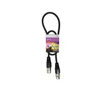Cables de iluminación DMX profesionales | Conector XLR a enchufe | 0.75m