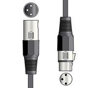 Cables de iluminación DMX profesionales | Conector XLR a enchufe | 0.75m