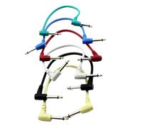 Cables de parches de guitarra de 6,35 mm, cables de pedal de efecto de guitarra de bajo ruido y buen efecto de guitarra