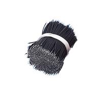 cables de puente, Cable conector de puente estañado 28AWG for placa de pruebas PCB, paquete de 1000, multicolor, 3-12cm(Black,12CM)