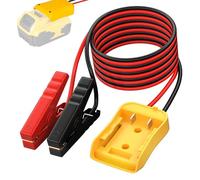 Cables de Puente con Adaptador para Arrancador de Coche DeWalt de 20 V, Arrancador de Coche Portátil de 1.8M, con Kit de Arranque de 12AWG para Adaptador de Cable de Refuerzo Automotriz (Batería No)