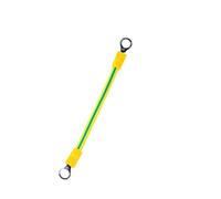 Cables de puesta a tierra solares fotovoltaicos BV 10 unids/lote con Terminal 4mm/6mm agujero de tierra 5mm Cable cobre Flexible amarillo-verde(30cm,4mm2 12AWG)