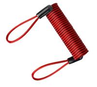 Cables de recordatorio de bloqueo de bloqueo, cable de seguridad de acero con resorte, bobina visible para alarma de seguridad, candados, cable antirrobo, scooter, motocicleta, motocicleta