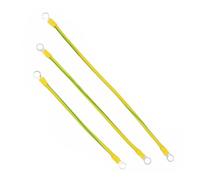 Cables de tierra trenzados de cobre 10 unids/lote cable de tierra amarillo y verde trenzado de tierra 2,5/4/6mm correa cables conectados flexibles(6 Position,100MM_19X26-5X5)