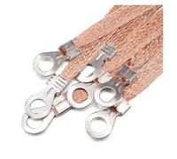 Cables de tierra trenzados de cobre Cable de tierra de conexión de puente, 5~100 Uds., 2,5, 4, 6 mm2, Cable de extensión de aluminio revestido de cobre(Length 200mm,5 PIECES_4.0MM2)