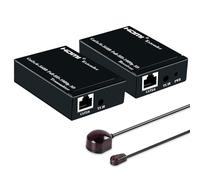 Cables Direct Online 60 m/200 ft 1080p HD Red extensor HDMI sobre sola CAT6/6 A/7 cable Ethernet Con IR mando a distancia