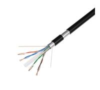 Cables Direct Online Cable FTP blindado CAT6 de 1000 pies para exteriores 23 AWG 550 MHz, cable FTP sólido entierro directo UV (Cat6, apantallado (FTP))