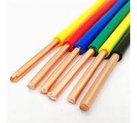 Cables eléctricos, Cable de cobre revestido 1 metro, cable rígido un solo núcleo for electrodomésticos 17 AWG a 7, for mejoras eléctricas del hogar(Blue,1Meter 15AWG 1.5mm2)