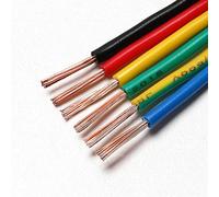 Cables eléctricos, Cable eléctrico sólido de cobre multinúcleo, cable batería 220 V, 18 AWG y 16(Yellow in Green,10 Meters 16 AWG)