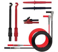 Cables multímetro, juego de sonda de alambre sin perforación, kit de reparación automotriz, conexión de 4 mm para diagnósticos seguros, compacto para mantenimiento de automóviles