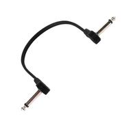 Cables para pedales de guitarra, cable auxiliar de guitarra de 15 cm, cable plano de ángulo recto de 6,35 mm para pedal de efectos - para músicos repetición curso práctico en dominio y escenario