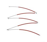 Cables Rojos 5 Unidades Compatible 445 445e Cables Rojos 5 Unidades | para acero para robusto, para resistencia desgaste, durabilidad larga vida para útil, uso automotriz intenso, color rojo