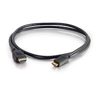 C2G Cable de alta velocidad de 1 m HDMI(R) a HDMI Mini con Ethernet - Cables HDMI (1 m, HDMI tipo A (Estándar), HDMI Type C (Mini), Negro)