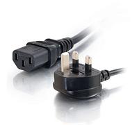 C2G 88512 - Cable de alimentación (C13, 3-Pin, Macho/Hembra, 1m), Color Negro