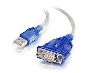 Cables To Go C2G Cable Adaptador USB a Serie DB9 de 0,45 m - Accesorio (USB, De Serie, Azul, Windows 98SE, ME, 2000, XP, Vista)