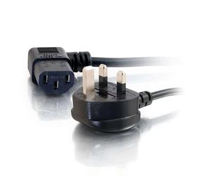 Cables To Go Universal Power Cord - Cable De Alimentación - Iec 320 En 60320 C13 (H) - Nema 5-15 (M) - 2 M - Conector De 90 Grados