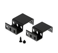 CablesAndKits - Adaptador de rack empotrado 1RU - Extensión/hueco de 3 pulgadas desde la cara del estante - Capacidad de peso de 25 libras, acero de calibre 12 - Adaptador de profundidad de riel para