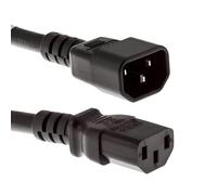 CablesAndKits Cable de alimentación de 3 m de largo, 15 A/250 V, 14 AWG, C13 a C14 (IEC-60320-C13 a IEC-60320-C14), cable de alimentación resistente para redes y centros