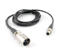 CablesOnline 6 m Mini-XLR Hembra a XLR macho Cable de micrófono de solapa Pro, (xm-106)