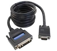 CablesOnline, Cable de monitor 13W3 macho a SVGA (HD15) macho (SunMicro) de 6 pies con 12 interruptores DIP, W3-606