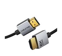 CABLETIME Cable HDMI 2.1 Delgado De 8K Cable HDMI A HDMI 8K@60Hz 4K@120Hz Resolución Ultra HD 3,8 Mm De Ancho, Compatible Con Computadora Portátil, Lenovo Dell(1m)