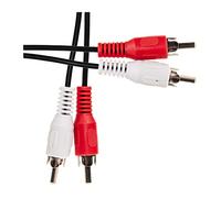 CableWholesale 25ft, 2xRCA - 2xRCA cable de audio 7,62 m Negro - Cables de audio (2xRCA - 2xRCA, 2 x RCA, 2 x RCA, 7,62 m, Negro)