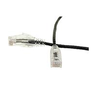 CableWholesale Cable de conexión Ethernet Cat6, 28 AWG, aprobado por ETL, conector RJ45 chapado en oro, par trenzado sin blindaje (UTP), cable de conexión de red de Internet, negro, 7,6 m