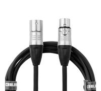 Cableworks by Gator Cases Serie Backline Estándar Cable de Micrófono XLR de 20 Pies, (GCWB-XLR-20)