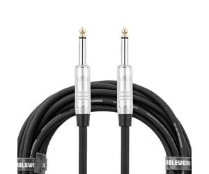 Cableworks de Gator Cases Serie Backline Cable estándar de altavoz TS de 10 pies, (GCWB-SPK-10)