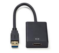 Cablexpert Adaptador USB-A a HDMI negro (0,15 metros)