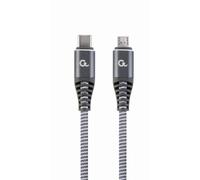 CABLEXPERT Cable de Datos y Carga USB Tipo C a Micro-USB Trenzado de algodón de Primera Calidad, 1,5 m Marca