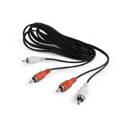 Cablexpert cca-2r2r-6 cable de audio 1,8 m 2 x rca negro, rojo, blanco