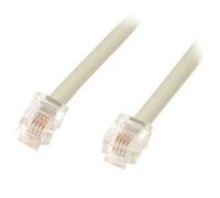 CABLING - Cable ADSL 2+ (cable telefónico plano RJ11, 15 m), color blanco