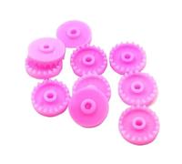 Cabluandry 10 Uds C201.8B engranaje de corona de plástico 1,8mm de diámetro engranaje cilíndrico de agujero hexagonal 10,7mm de diámetro 20 dientes modelo DIY piñón Posición
