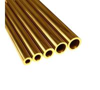 Cabluandry 5 uds tubo redondo de latón 500mm de longitud tubo de latón OD 1mm 2mm8mm 9mm 10mm 20mm ID 0,6mm 18mm pieza de herramienta manual Hollow(12x10mm)