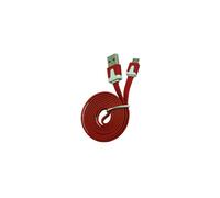 Cabo Dados New Mobile Micro Usb Flat Cable 1M Vermelho
