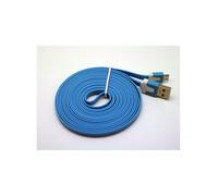Cabo Dados New Mobile Micro Usb Flat Cable 3M Azul