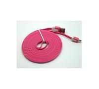 Cabo Dados New Mobile Micro Usb Flat Cable 3M Rosa