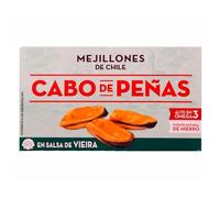 Cabo de Peñas mejillones con chile en salsa de vieira 45 g.9 unidades.