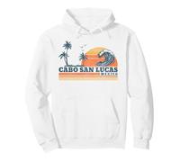 Cabo San Lucas México Baja California Vintage Surf Sudadera con Capucha
