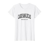 Cabo San Lucas México Viajes Camiseta gráfica económica, Mujer, Blanco, L