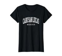 Cabo San Lucas México Viajes Camiseta gráfica económica, Mujer, Negro, S
