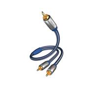 Inakustik Premium - Cable de audio y subwoofer (1 conector RCA, 2 conectores RCA, 3 m)