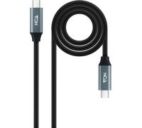 Cabo USB 3.2 Gen2x2 Nanocable 20Gbps 5A/100W 4K@60Hz USB-C M/M 3 M Negro
